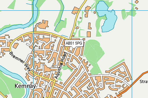 AB51 5PG map - OS VectorMap District (Ordnance Survey)