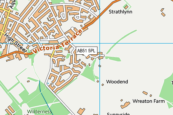 AB51 5PL map - OS VectorMap District (Ordnance Survey)