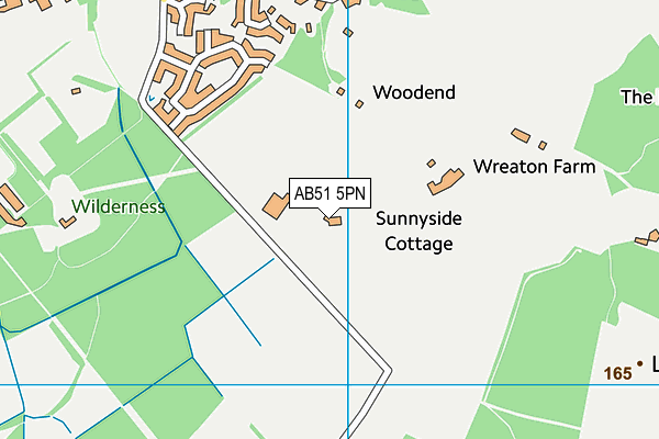 AB51 5PN map - OS VectorMap District (Ordnance Survey)
