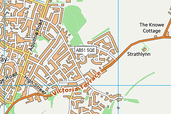 AB51 5QE map - OS VectorMap District (Ordnance Survey)