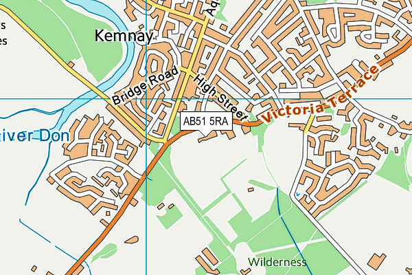 AB51 5RA map - OS VectorMap District (Ordnance Survey)