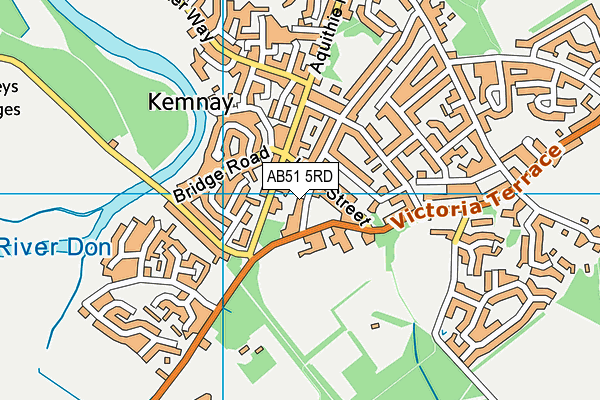 AB51 5RD map - OS VectorMap District (Ordnance Survey)