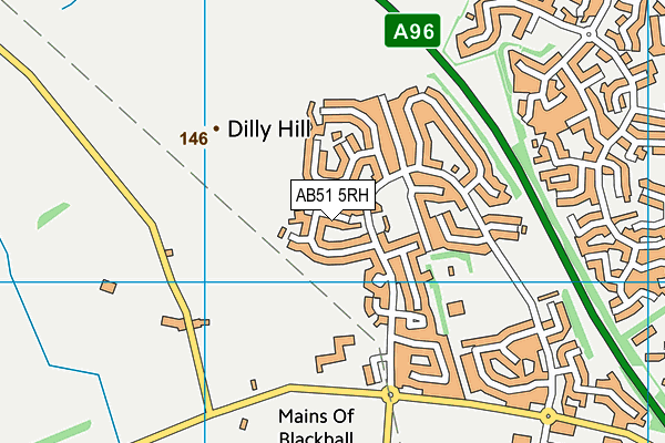 AB51 5RH map - OS VectorMap District (Ordnance Survey)