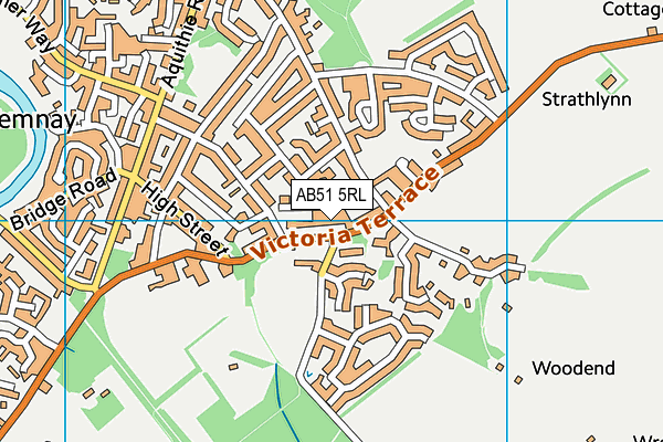 AB51 5RL map - OS VectorMap District (Ordnance Survey)