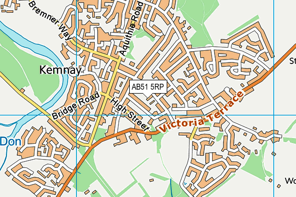 AB51 5RP map - OS VectorMap District (Ordnance Survey)