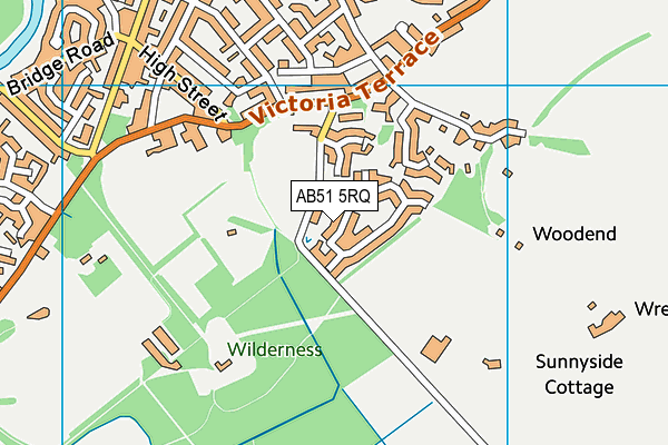AB51 5RQ map - OS VectorMap District (Ordnance Survey)