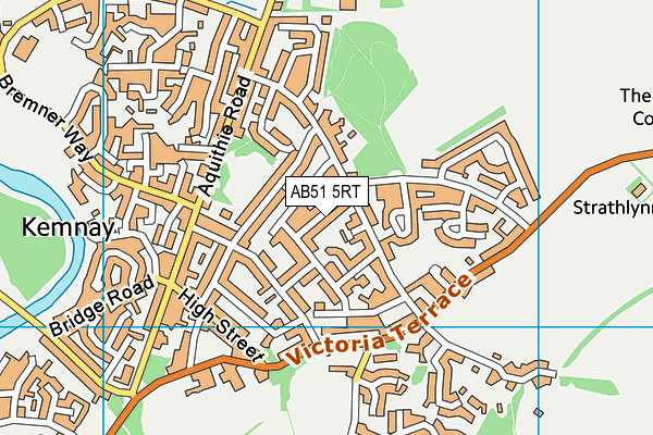 AB51 5RT map - OS VectorMap District (Ordnance Survey)