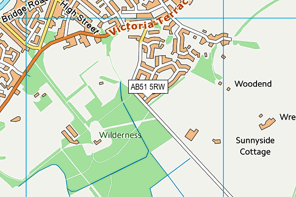 AB51 5RW map - OS VectorMap District (Ordnance Survey)