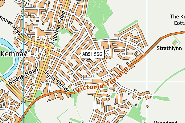 AB51 5SG map - OS VectorMap District (Ordnance Survey)