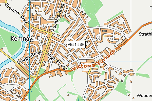 AB51 5SH map - OS VectorMap District (Ordnance Survey)