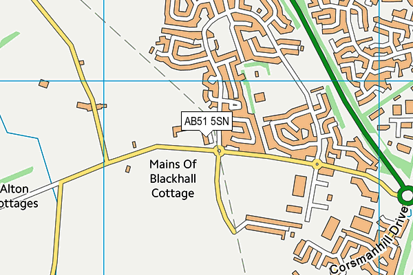 AB51 5SN map - OS VectorMap District (Ordnance Survey)