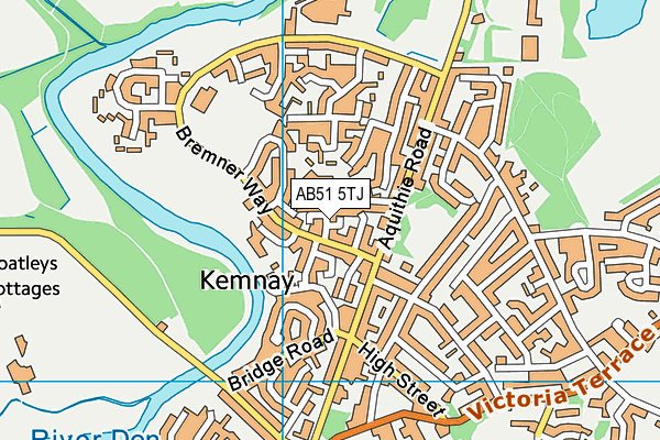 AB51 5TJ map - OS VectorMap District (Ordnance Survey)
