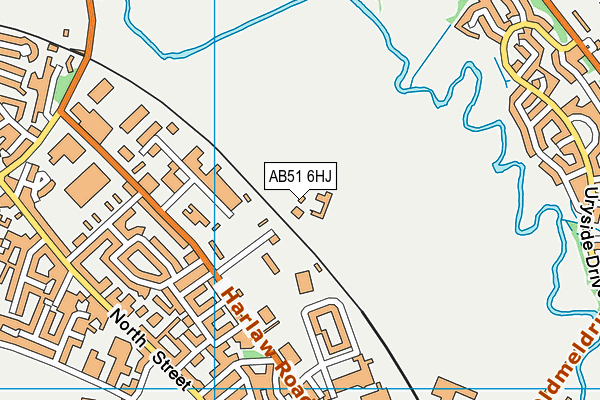 AB51 6HJ map - OS VectorMap District (Ordnance Survey)