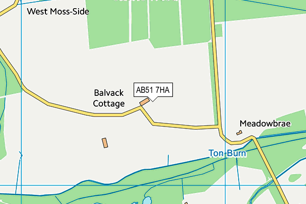 AB51 7HA map - OS VectorMap District (Ordnance Survey)