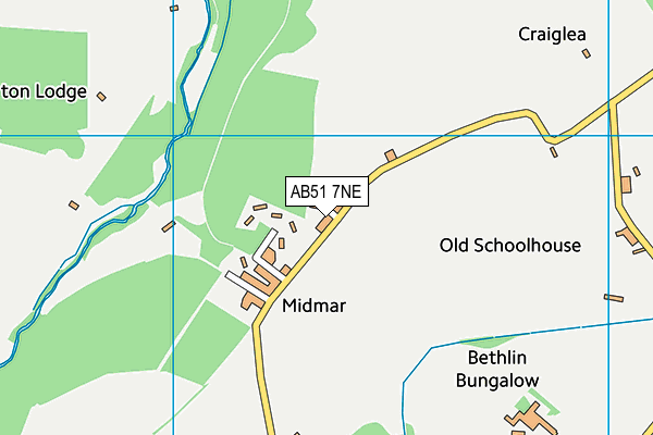 AB51 7NE map - OS VectorMap District (Ordnance Survey)