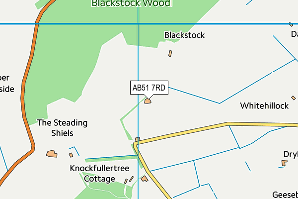 AB51 7RD map - OS VectorMap District (Ordnance Survey)