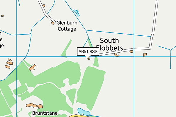 AB51 8SS map - OS VectorMap District (Ordnance Survey)