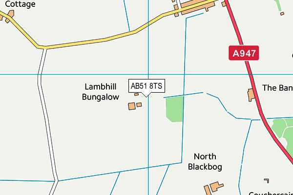 AB51 8TS map - OS VectorMap District (Ordnance Survey)