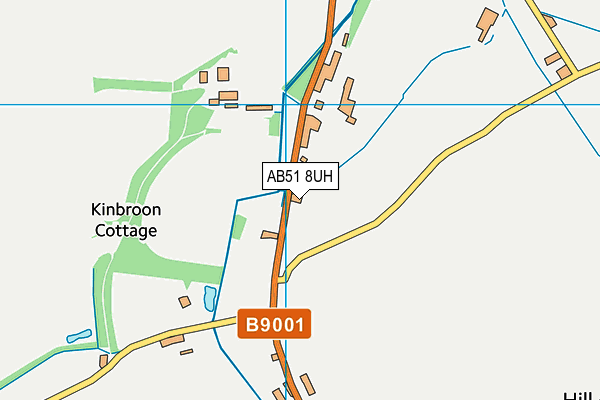 AB51 8UH map - OS VectorMap District (Ordnance Survey)