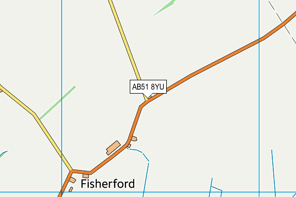 AB51 8YU map - OS VectorMap District (Ordnance Survey)