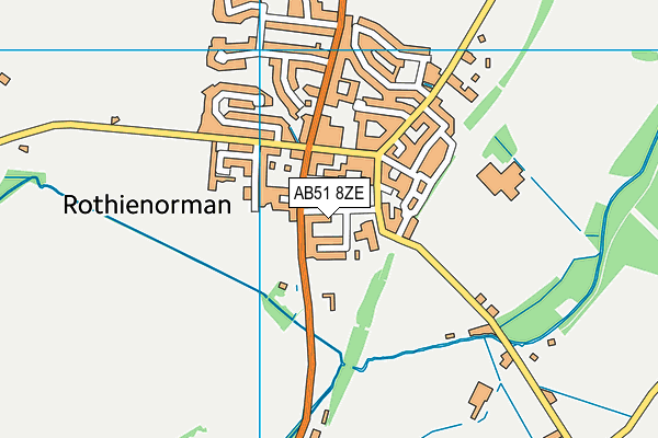 AB51 8ZE map - OS VectorMap District (Ordnance Survey)