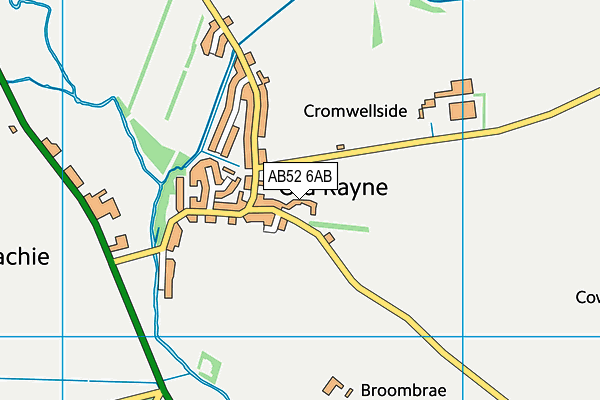 AB52 6AB map - OS VectorMap District (Ordnance Survey)