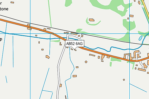 AB52 6AG map - OS VectorMap District (Ordnance Survey)