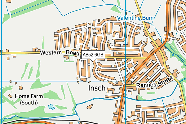 AB52 6GB map - OS VectorMap District (Ordnance Survey)