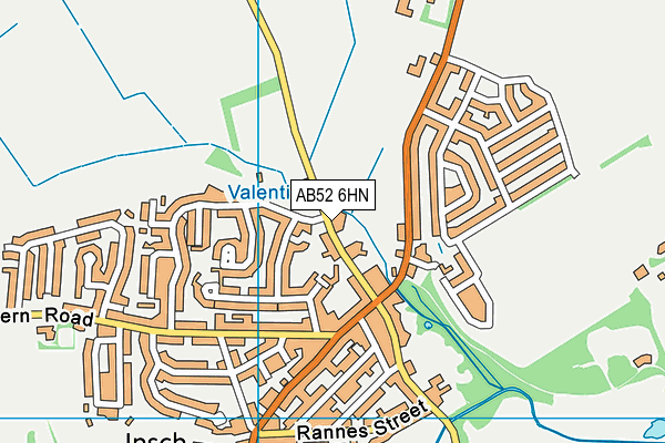 AB52 6HN map - OS VectorMap District (Ordnance Survey)