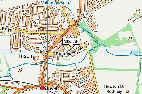 AB52 6JH map - OS VectorMap District (Ordnance Survey)