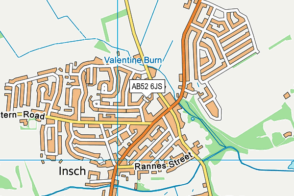 AB52 6JS map - OS VectorMap District (Ordnance Survey)