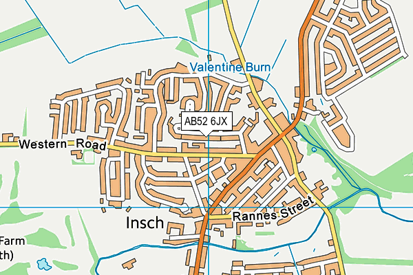AB52 6JX map - OS VectorMap District (Ordnance Survey)