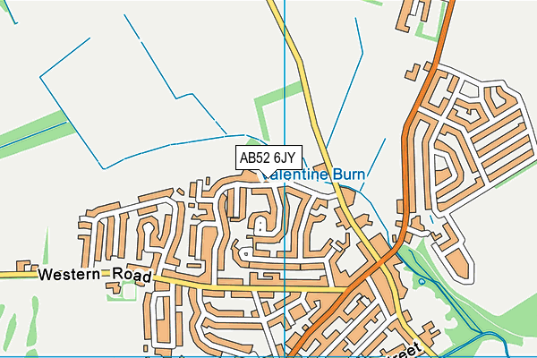 AB52 6JY map - OS VectorMap District (Ordnance Survey)