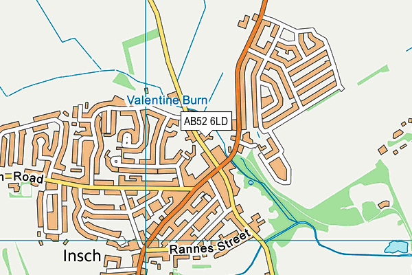 AB52 6LD map - OS VectorMap District (Ordnance Survey)