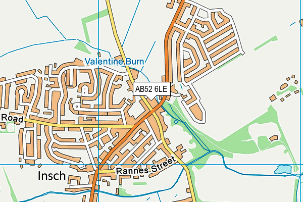 AB52 6LE map - OS VectorMap District (Ordnance Survey)