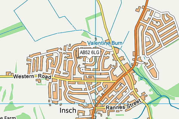 AB52 6LG map - OS VectorMap District (Ordnance Survey)