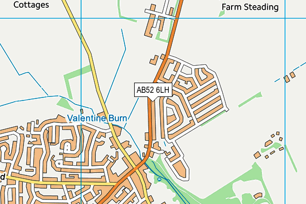 AB52 6LH map - OS VectorMap District (Ordnance Survey)