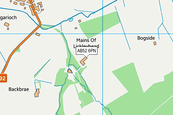 AB52 6PN map - OS VectorMap District (Ordnance Survey)