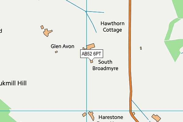 AB52 6PT map - OS VectorMap District (Ordnance Survey)