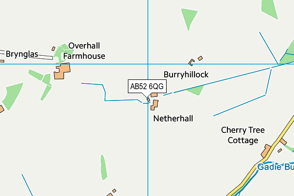 AB52 6QG map - OS VectorMap District (Ordnance Survey)