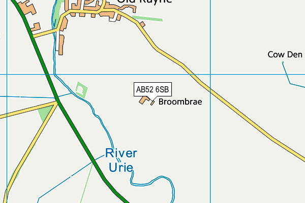 AB52 6SB map - OS VectorMap District (Ordnance Survey)