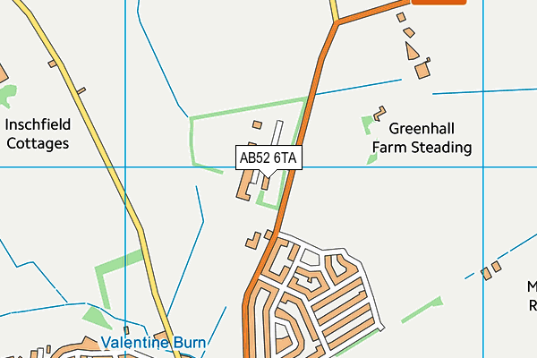 AB52 6TA map - OS VectorMap District (Ordnance Survey)