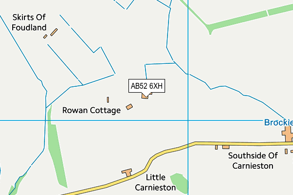 AB52 6XH map - OS VectorMap District (Ordnance Survey)