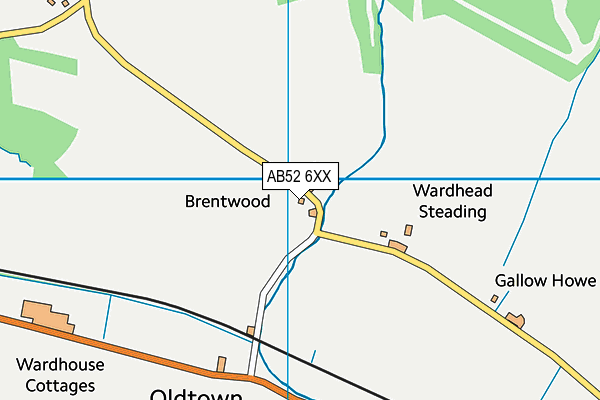 AB52 6XX map - OS VectorMap District (Ordnance Survey)