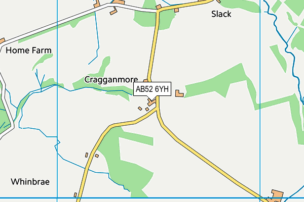 AB52 6YH map - OS VectorMap District (Ordnance Survey)