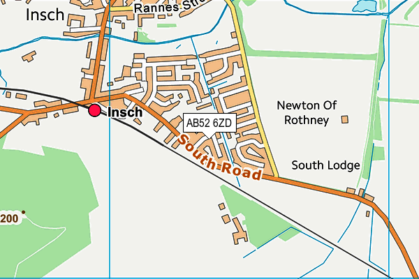 Map of BENNACHIE PLUMBING SERVICES LTD at district scale