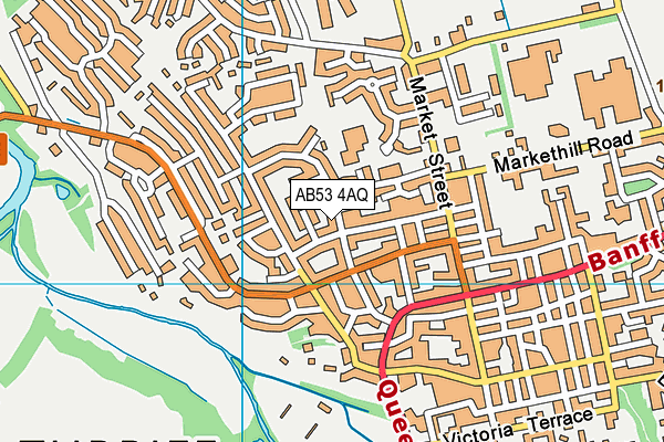 AB53 4AQ map - OS VectorMap District (Ordnance Survey)