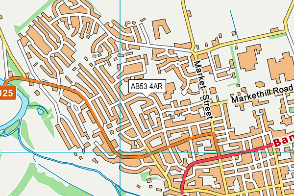 AB53 4AR map - OS VectorMap District (Ordnance Survey)