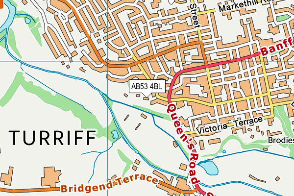 AB53 4BL map - OS VectorMap District (Ordnance Survey)