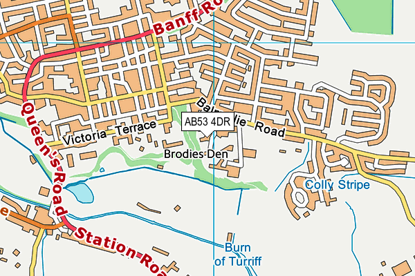 AB53 4DR map - OS VectorMap District (Ordnance Survey)